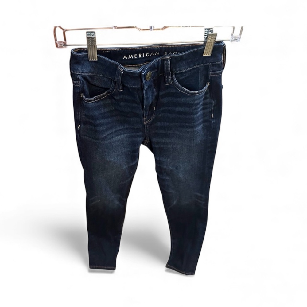 American Eagle Outfitters Women's Dark Blue Jeans